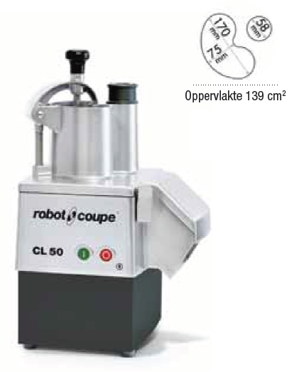 Robot Coupe Groentesnijder CL50 - 1V - 230V, Snelheid 375 tpm