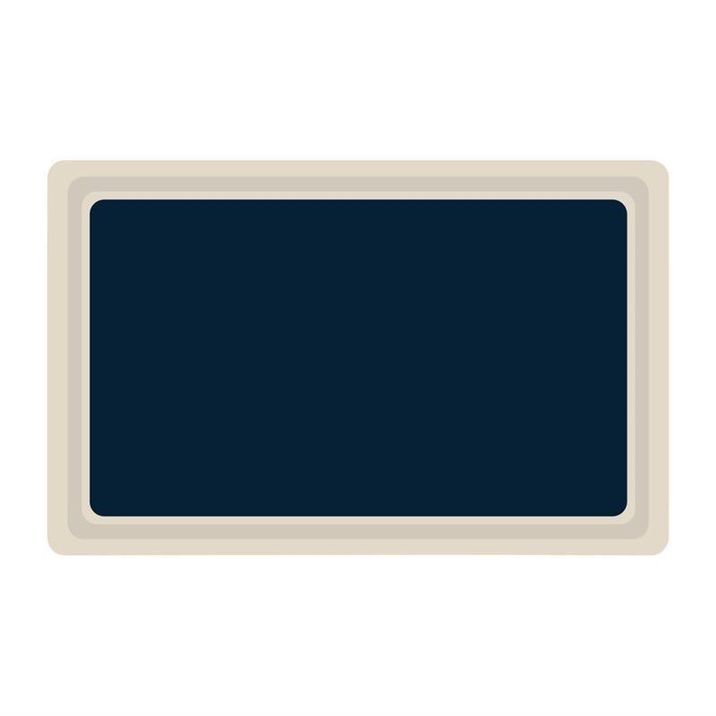 Roltex polyester dienblad GN 1/1 530 x 325mm blauw