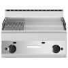 Modular Fun 650 700 mm gas bakplaat glad-geribbeld chroom aardgas