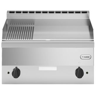 Modular Fun 600 600 mm elektrische bakplaat glad-geribbeld