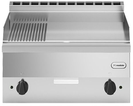 Modular Fun 600 600 mm elektrische bakplaat glad-geribbeld