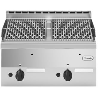 Modular Fun 600 gas lavasteen grill gietijzer 600 mm 2 zones aardgas