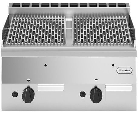 Modular Fun 600 gas lavasteen grill gietijzer 600 mm 2 zones aardgas