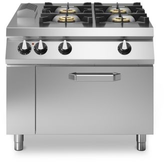 Modular Roc 1100 gasfornuis 4-pits met elektrische oven R110/100CFGE