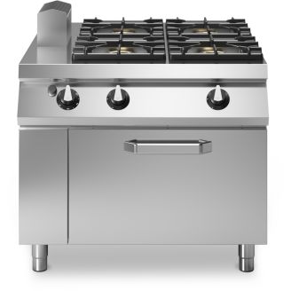 Modular Roc 1100 gasfornuis 4-pits emaille met gasoven R110/100CFGB