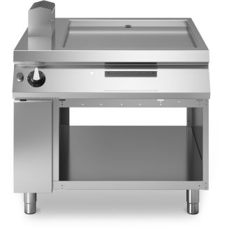 Modular Roc 1000 mm 1100 gas bakplaat glad staal open kabinet
