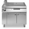 Modular Roc 1100 1000 mm gas bakplaat 2/3 glad 1/3 ribbel chroom deur