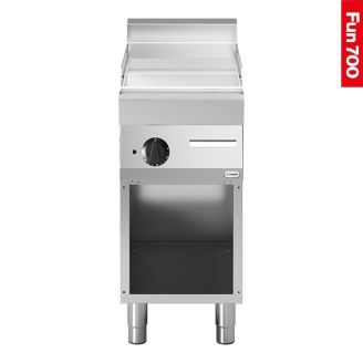 Modular Fun 700 elektrische bakplaat 400 mm glad chroom open