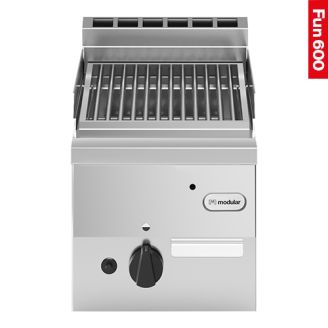 Modular Fun 600 gas lavasteen grill rvs 300 mm 1 zone aardgas