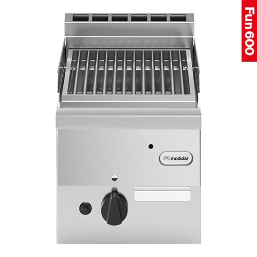 Modular Fun 600 gas lavasteen grill rvs 300 mm 1 zone aardgas