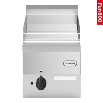 Modular Fun 600 300 mm elektrische bakplaat glad chroom