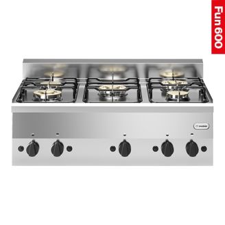Modular Fun 600 900 mm gas kooktoestel 5 zones aardgas