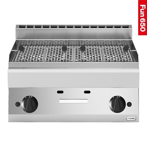 Modular Fun 650 lavasteen grill gietijzer 700 mm 2 zones aardgas