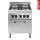 Modular Fun 650 700 mm gas fornuis met oven 4 zones