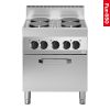 Modular Fun 650 700 mm elektrisch fornuis met oven 4 zones