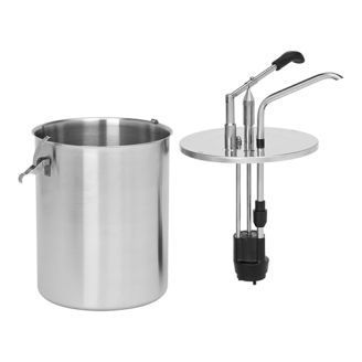 Sauzendispenser rond RVS 6 liter