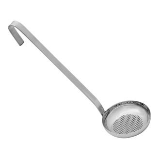 EMGA RVS Opscheplepel geperforeerd - Ø11x32cm