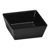 EMGA Vierkant melamine schaaltje zwart - 9x9 cm