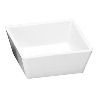 EMGA Vierkant melamine schaaltje wit - 9x9 cm