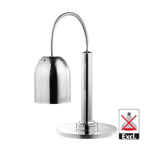 Warmhoudlamp chroom
