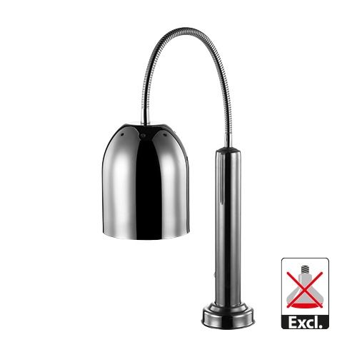 Warmhoudlamp chroom