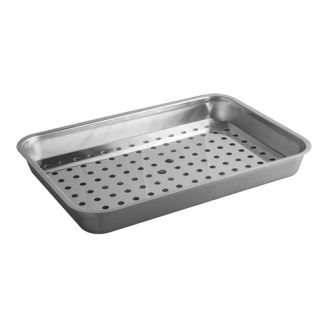 RVS lekbak inclusief rooster 500x350