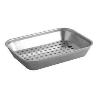 RVS lekbak inclusief rooster 320x230