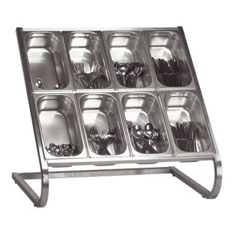EMGA RVS buffet uitgifte garneerunit - 2 etages