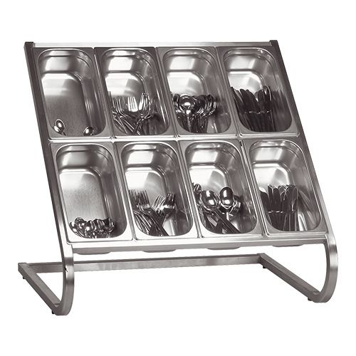 EMGA RVS buffet uitgifte garneerunit - 2 etages