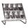 EMGA RVS buffet uitgifte garneerunit - 2 etages