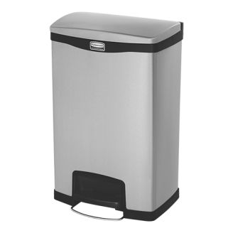Rubbermaid pedaalafvalbak 50L RVS