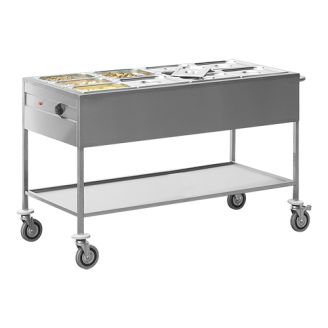 CaterChef Bain marie wagen - 4/1 GN