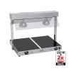 CaterChef warmhoudplaat met warmhoudbrug - 2x 1/1 GN
