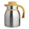 EMGA RVS Isoleerkan yellowline - push - 1,5 liter