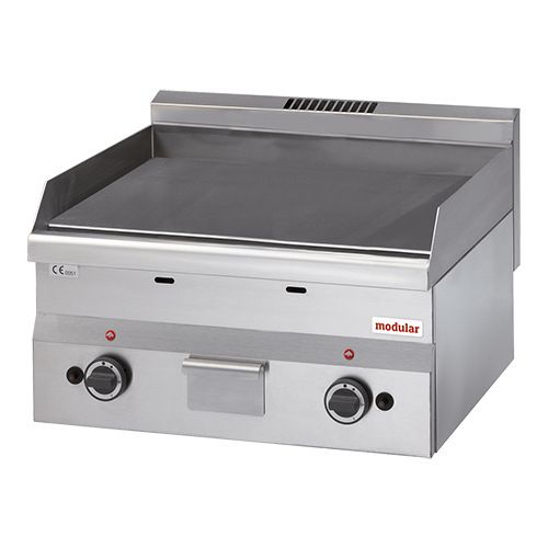 Modular Gas bak-/grillplaat - topunit, gladde plaat