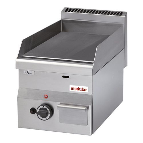 Modular 600 Elektrische bak-/grillplaat - topunit, gladde plaat