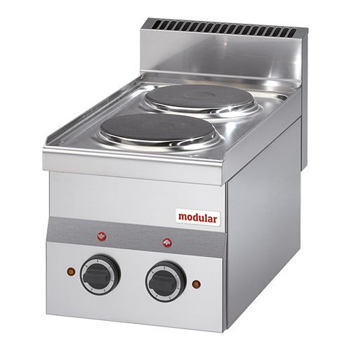 Modular 600 Elektrische 2-plaats kookplaat - topunit