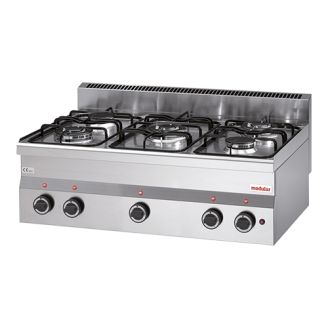 Modular 600 propaan 5-pits kooktafel - topunit
