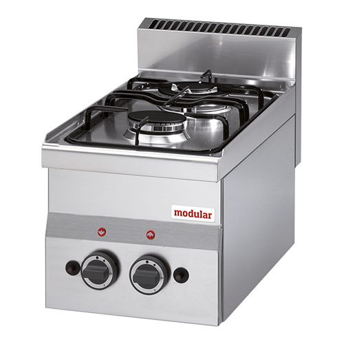 Modular 600 Gas 2-pits kooktafel - topunit