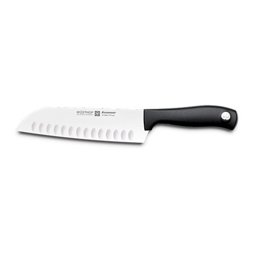 Japans koksmes Santoku met kuiltjes 290 mm