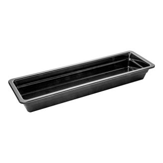 GN bak melamine zwart 2/4 GN - 65 mm