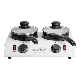 CaterChef chocolade/sauzen warmer - 2-pans, 2x 700 ml