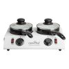 CaterChef chocolade/sauzen warmer - 2-pans, 2x 700 ml