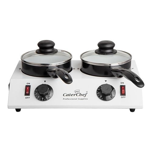CaterChef chocolade/sauzen warmer - 2-pans, 2x 700 ml
