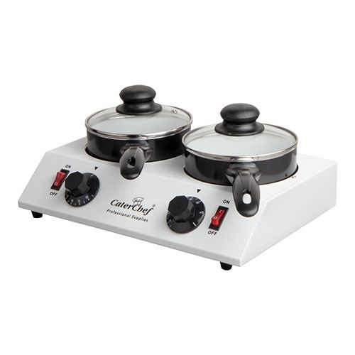 CaterChef chocolade/sauzen warmer - 2-pans, 2x 700 ml