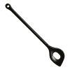 Lepel met gat, zwart 310 mm