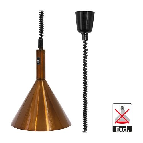 EMGA warmhoudlamp aluminium - brons