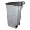 Afvalcontainer - verrijdbaar - 600094, zwart - 110 liter, afm. 420x570x880 mm. (bxdxh)
