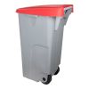 Afvalcontainer - verrijdbaar - 600093, rood - 110 liter, afm. 420x570x880 mm. (bxdxh)
