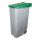 Afvalcontainer - verrijdbaar - 600091, groen - 110 liter, afm. 420x570x880 mm. (bxdxh)